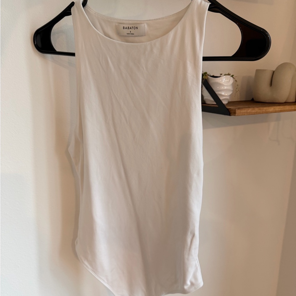 Aritzia Babaton white Tank Top
